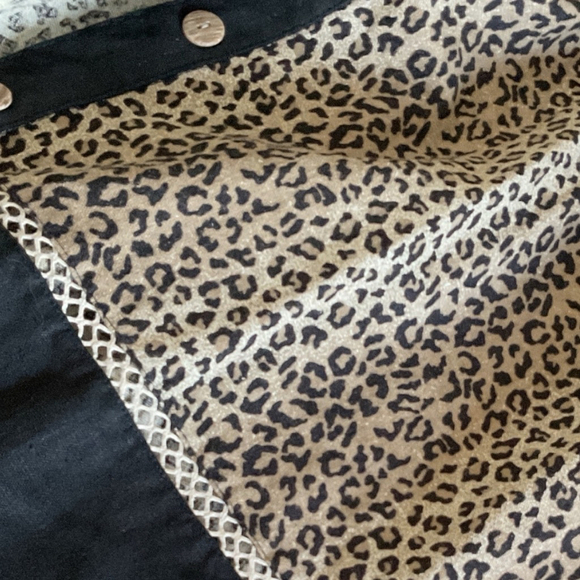 Studio Ease VINTAGE linen blend 2 PC maxi Dress & Black leopard print Jacket 16W - Picture 9 of 14